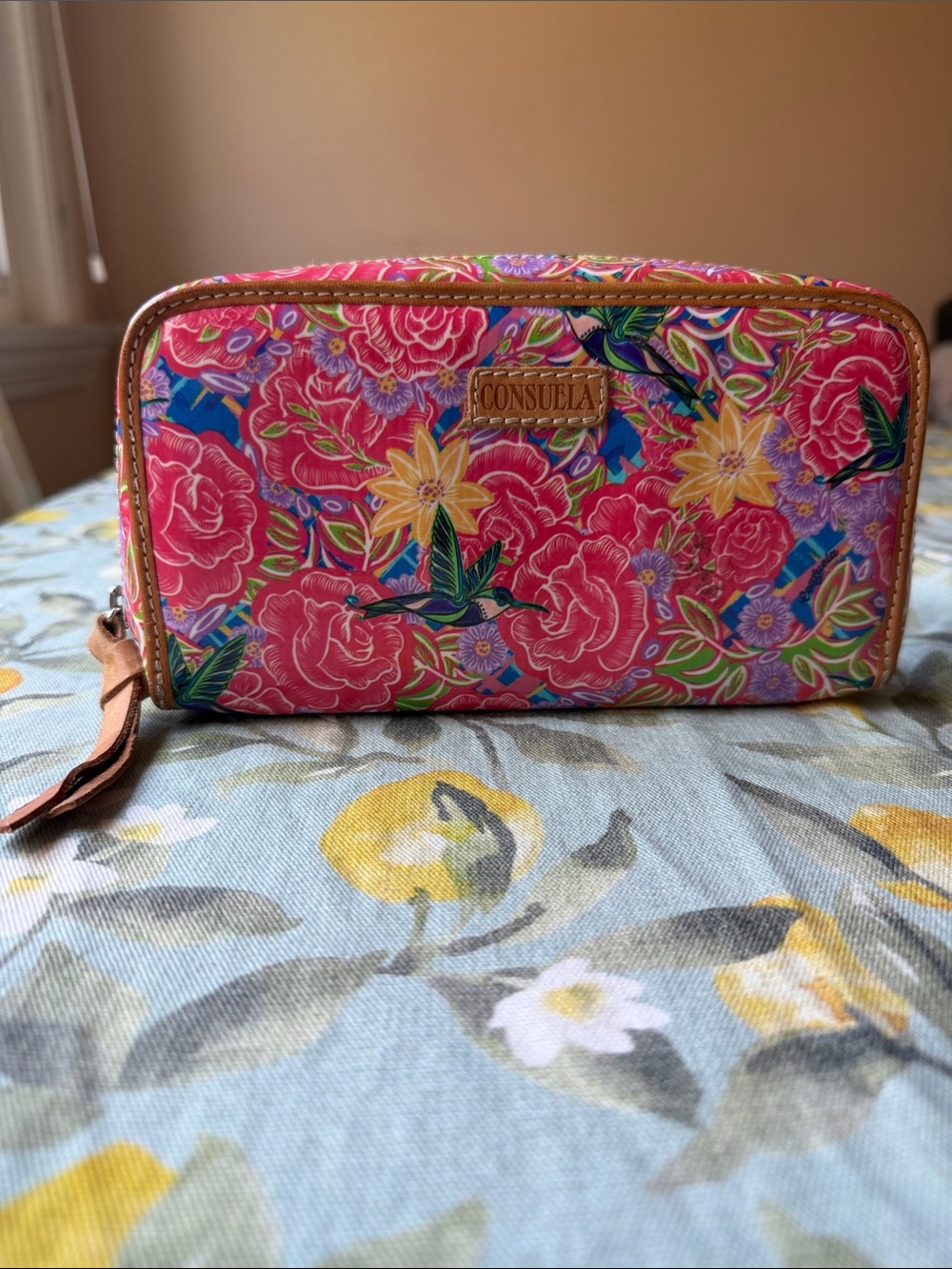 Consuela Pink Floral Zip Wallet